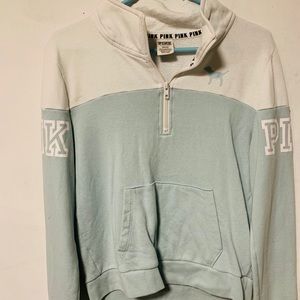 PINK quarter zip pullover